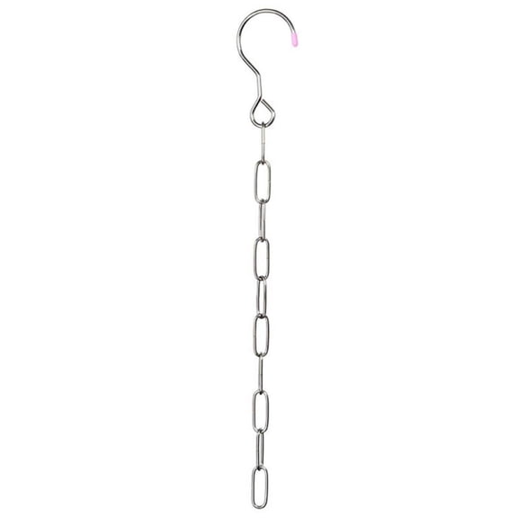 Stainless Steel Clothes Market Shop Display Hanging Chain Hooks With Ring Hanger Household
