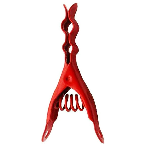 Stainless Steel Clothespins 20 Pack - Heavy Duty Laundry Pins, Rust-Proof Clothes Pins, Chili Pepper Red, Chip Clips - No Plastic, Made in Italy