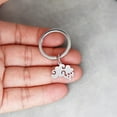 thumbnail image 1 of Stainless Steel Cloud Keychain Cute Cartoon Bag Key Chain Ornament Bag Purse Charm Keyrings Mother's Day Souvenir Gifts, 1 of 5