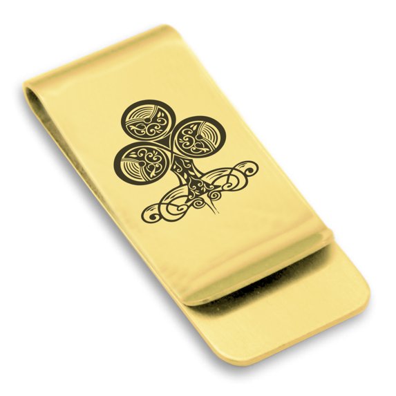 Stainless Steel Club Card Suit Classic Slim Money Clip Credit Card Holder