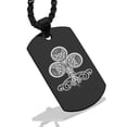 thumbnail image 1 of Stainless Steel Club Card Suit Dog Tag Pendant Necklace, 1 of 3