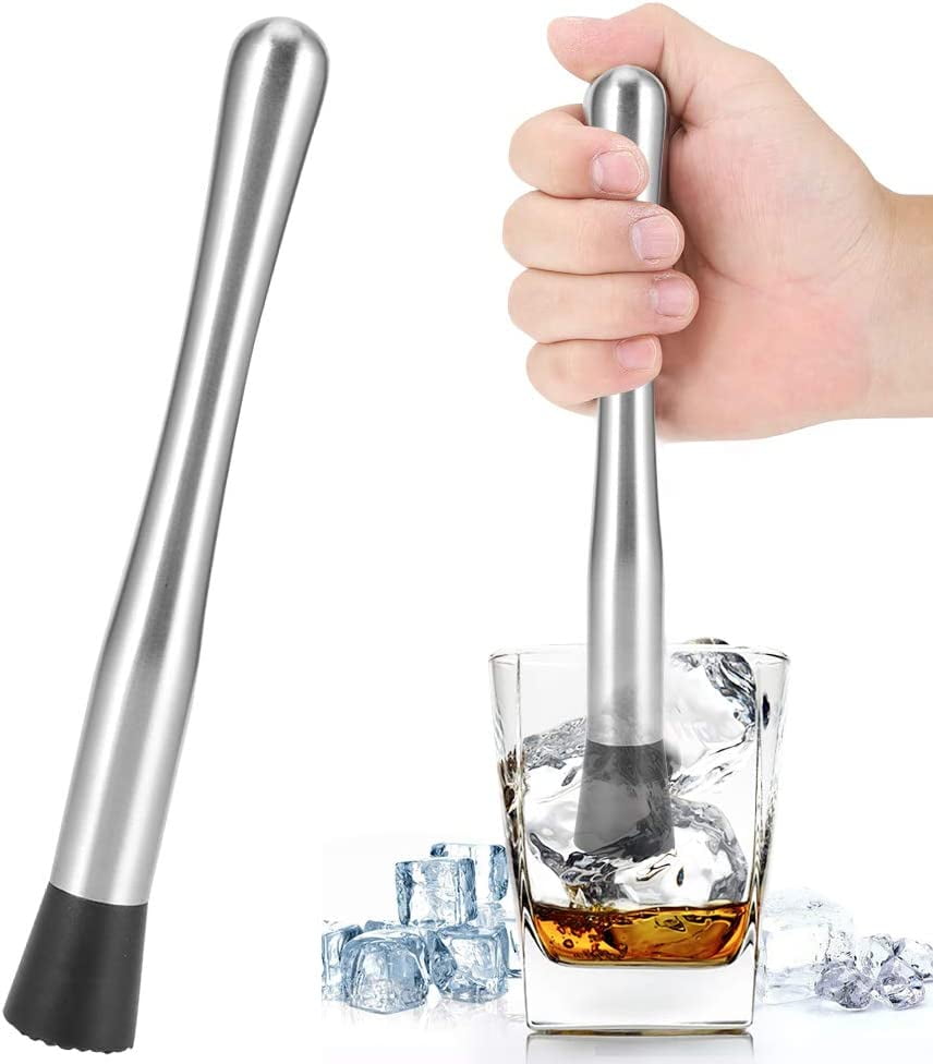 Stainless Steel Cocktail Muddler, 25 Ice Crushing Rod, Cocktail Wine ...