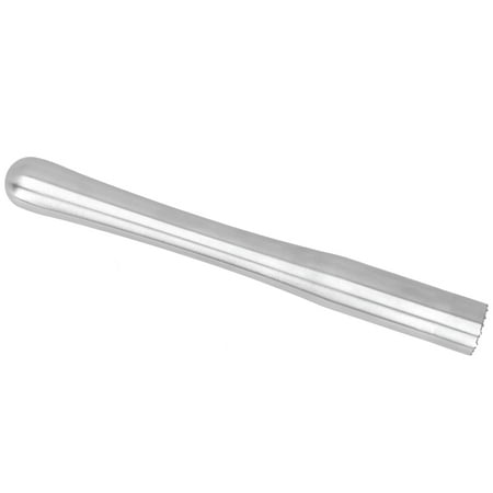 Stainless Steel Cocktail Muddler, Ergonomic Bar Tool for Crushing Ice, Fruit, and Herbs, 9 Inches