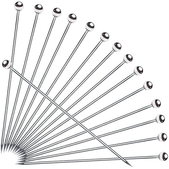 Stainless Steel Cocktail Picks(4.3Inch, set of 15), Upgrade Martini Picks, Reusable Cocktail Toothpicks, Metal Cocktail picks for Martini Olives Appetizers Sandwich