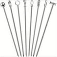 thumbnail image 1 of Stainless Steel Cocktail Toothpicks 8 New Styles Reusable Olive Stuffers Martini Picks Set Cocktail Picks for Appetizers, Cherries, Olives, Machine Washable Perfect for Bars and Restaurants Tools, 1 of 6