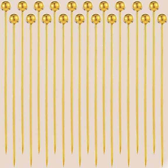 Stainless Steel Cocktail Toothpicks Reusable Cocktail Skewers Metal Martini Picks Garnish Picks for Olives Appetizers Fruit