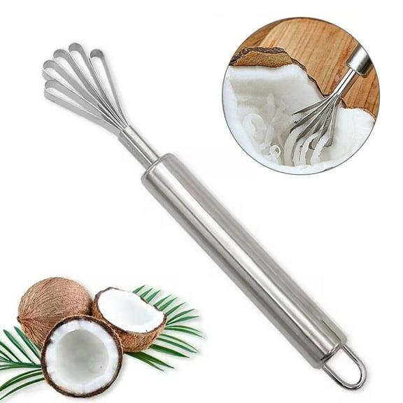 Stainless Steel Coconut Meat Remover Scraper Tool for Kitchen Home
