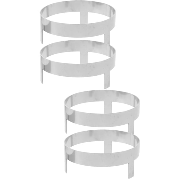 Stainless Steel Coconut Rack 4 Pcs Soup Trays Coconuts Bowl Display Shelves Well Crafted Holder