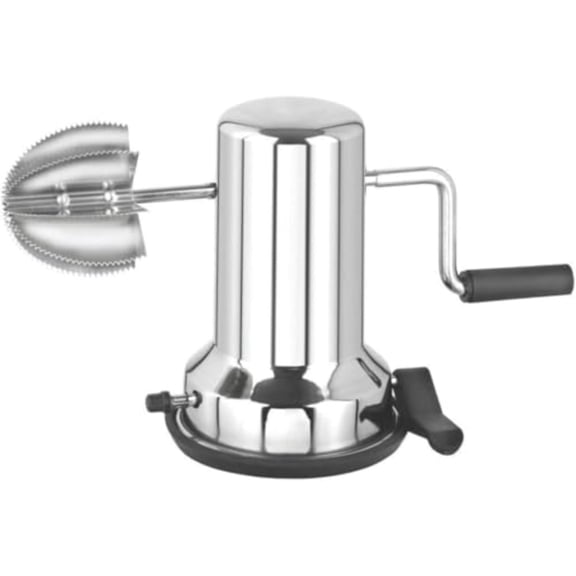 Stainless Steel Coconut Scraper with Vacuum Base Coconut Grater Machine Coconut Crusher Manual Hand Roller Coconut Chopper for Kitchen Coconut Scrapper Tool MEdium Silver