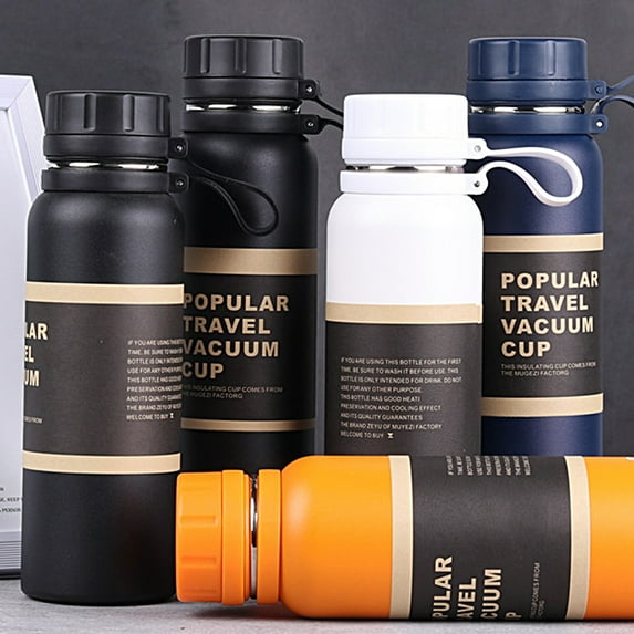 Stainless Steel Coffee BPA Free Leak Proof Insulated Hot Water & Cold Drinks for Hours Perfect for Biking Backpack Camping Office or Car (37 OZ/1100 ML)