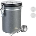 Stainless Steel Coffee Canister,22oz Kitchen Food Storage Container