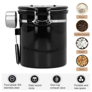 ShanSon Coffee Canister Airtight Coffee Container Stainless Steel Coffee  Bean Storage Container with CO2 Release Valve and Scoop Coffee Canister for  Beans,Grounds,Sugar,Flour,Tea,Cereal,16OZ,Red - Yahoo Shopping