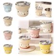 thumbnail image 1 of Stainless Steel Coffee Cup,9 oz Cute Portable Travel Mug with Leakproof Lid & Graphic Printed,Lightweight Tumbler for Office Desk,Daily Commute,White, 1 of 6
