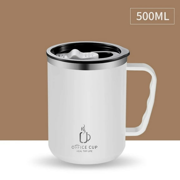 Stainless Steel Coffee Cup Mug With Lid Insulated Coffee Mug Double Wall Coffee Tumbler With Handle Heat-resistant Drinkware
