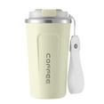 thumbnail image 1 of Stainless Steel Coffee Cup with Smart Temperature Display - 510ml Insulated Travel Mug, Car Portable Thermal Bottle with Lid Thermometer, Lifting Rope Design, 1 of 4