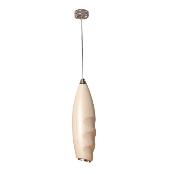 Stainless Steel Coffee Frother and Handheld Egg Beater for Home Use - Milk Foam, Beating Eggs, Easy Beverage Mixing, Compact Kitchen Tool,Khaki