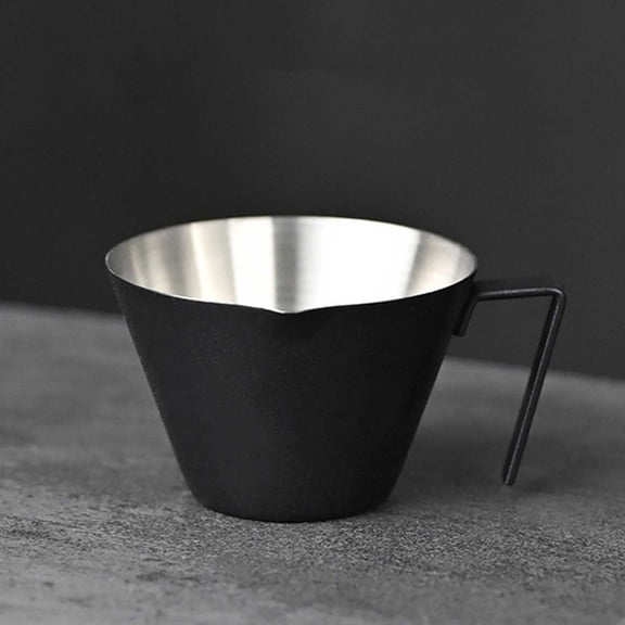 Stainless Steel Coffee Measuring Cup - 100ml Portable Ounce Cup with Scale
