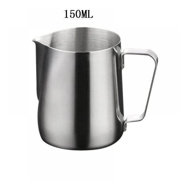 Stainless Steel Coffee Milk Frothing Cup Suitable for Espresso,Latte Art and Frothing Milk,150ML