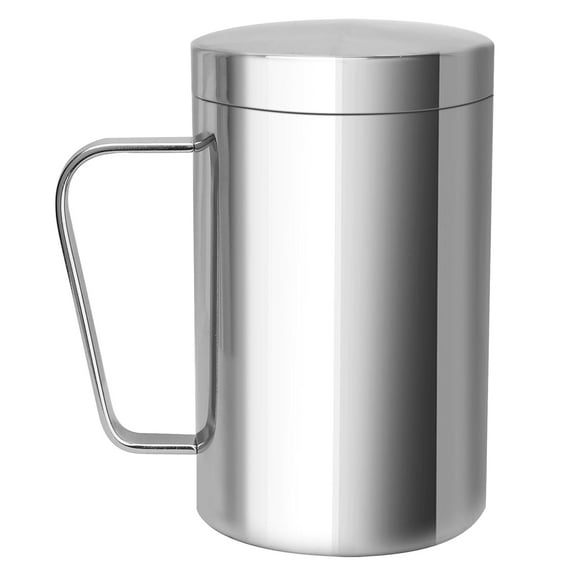 Stainless Steel Coffee Mug,16.5oz/500ml Double-Walled Tea Mug with Lid and Handle, Camping and Traveling Coffee Mug for Coffee, Tea,Juice,Milk, Hot and Cold Drinks Send Goods from Local Warehouse