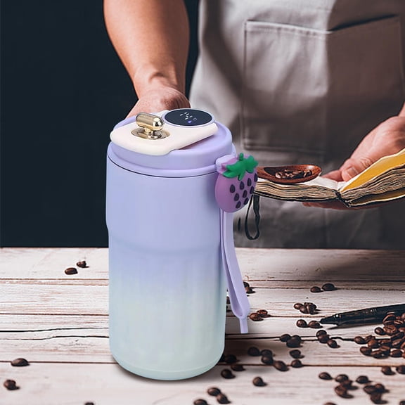 Stainless Steel Coffee Mug,Vacuum Insulated Tumbler with temperature display,Coffee Thermos Outdoor,Camping Mug with Leak-Proof Lid,Portable Cups for Keep Hot/Ice,Mother's day gift