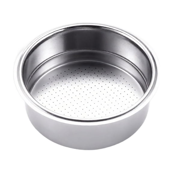 Stainless Steel Coffee Powder Bowl Filter Basket 54mm Diameter 20mm Height Compatible with Espresso Machines Reusable and Durable for Home or Commercial Use