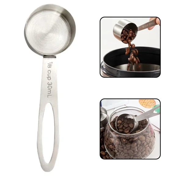 Stainless Steel Coffee Scoop 30Ml 2 Tablespoon Measuring Scoops For Kitchen