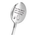 thumbnail image 1 of Stainless Steel Coffee Spoon with Engraving for Couples - Christmas Gift, Premium Engraved Ice Cream Shovel Perfect for Daily Use, Gifts for Dad, Mummy or Kids, 1 of 6