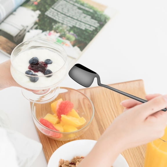 Stainless Steel Coffee Spoon - Ice Cream Spoon and Stirring Spoon, Personalized Creative Wall-Mounted Spoon for Kitchen