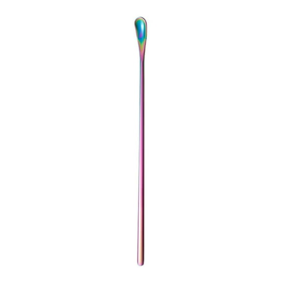 Stainless Steel Coffee Stirring Spoons,Reusable Drink & Cocktail Stir Sticks Scoop,Stainless Steel Stirring Spoons For Coffee Cocktail Mixing Spoon With Long Handle Stir Sticks,Multicolor
