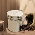 Stainless Steel Coffee Storage Canister Airtight Vacuum Seal Jar with