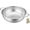 Stainless Steel Colander, 3-Quart Micro-Perforated Metal Colander Strainer with Handle for Kitchen/Draining Pasta/Rinsing Vegetables Fruits,Dishwasher Safe - 8.8 Inches