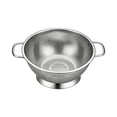 thumbnail image 1 of Stainless Steel Colander with Base Solid Build,Round Bowl with Square Handles for Draining and Vegetable Washing,Rust-Resistant for Kitchen Sink and Countertop 9 x 5 Inch, 1 of 6