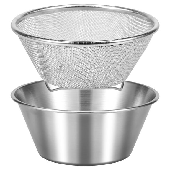 Stainless Steel Colander for Kitchen,Rice Washer Strainer with Mixing Bowl, Colander Bowl Set with Microporous for Washing Rice,Pasta,Spaghetti,Fruits,Dishwasher Safe