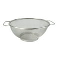 thumbnail image 1 of Stainless Steel Colander Kitchen Strainer Double Handles Mesh Drainer for Pasta Rice Fruits Vegetables Efficient Draining Durable Design, 1 of 7