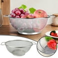 thumbnail image 1 of Stainless Steel Colander/Mesh Colander Strainer For Kitchen Straining Draining Spaghetti And Noodles Double Handles Mesh Washing Rice Fruits Drainer, 1 of 6