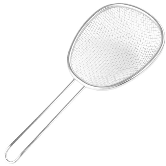 Homoyoyo Stainless Steel Frying Basket with Long Handle for Storage