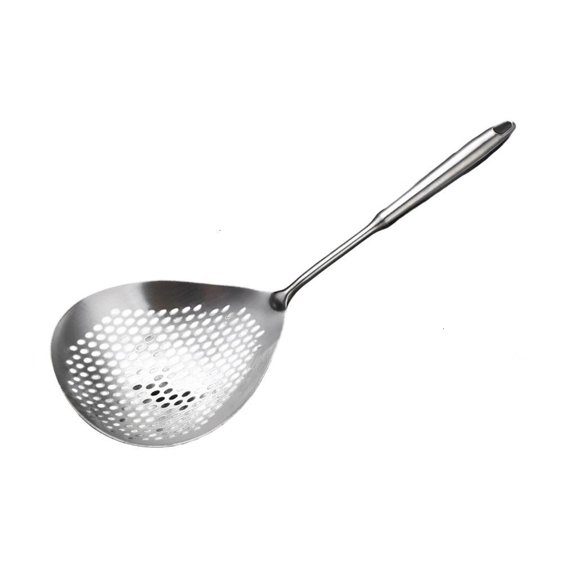 Stainless Steel Colander Spoon for Efficient Draining and Rinsing Strainer Ladle