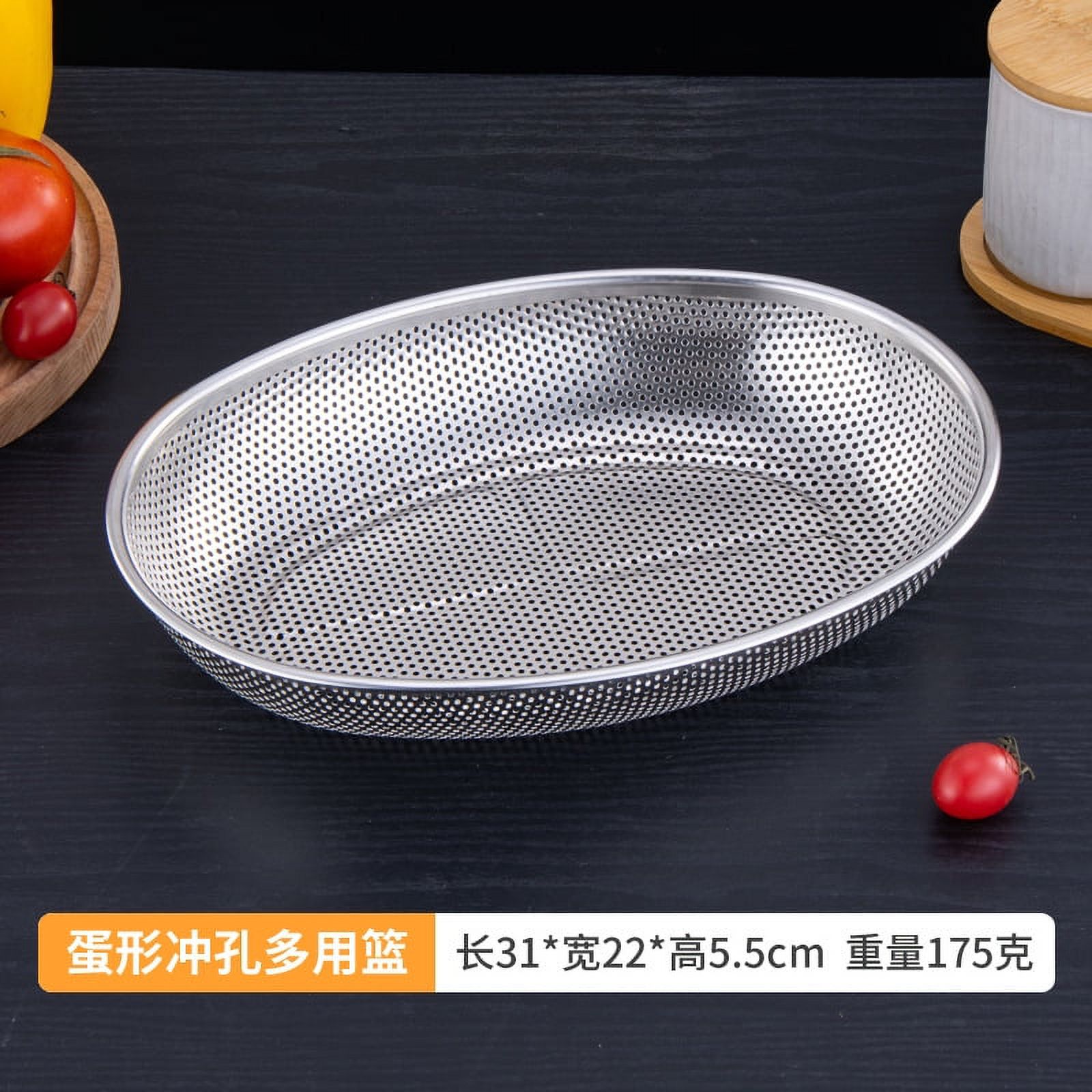Stainless Steel Colander Strainer Sieve Rice Strainer Colander Sieve Vegetable Fruit Rice Washer