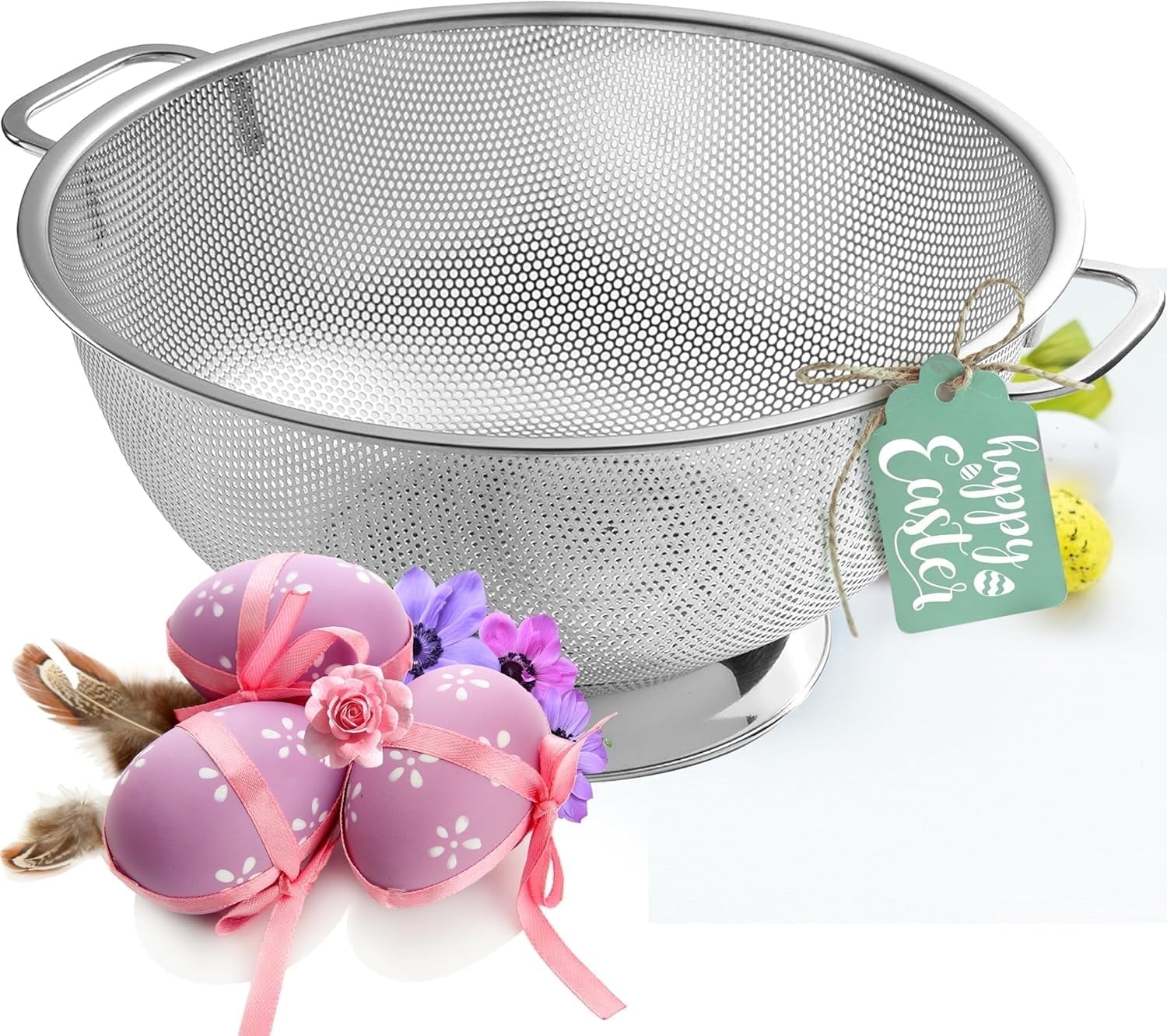 Bellemain Micro-Perforated Stainless Steel Colander (5-Quart) - Thumbnail 4
