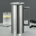 thumbnail image 1 of Stainless Steel Cold Water Kettle 1.8L/61oz - Large Capacity Beverage Pitcher, Iced Tea & Fruit Infuser Dispenser with Lid for Home & Restaurant, 1 of 9