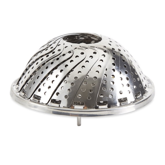 Stainless Steel Collapsible Vegetable Steamer, 9-Inch Diameter