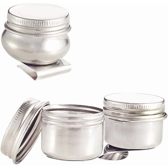 Stainless Steel Colour Modulation Bead Containers Column Stainless Steel Color 2pcs/set
