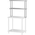 thumbnail image 1 of Stainless Steel Commercial 2 Tier Double Overshelf for Kitchen Prep & Work Table, Commercial Countertop Shelf, 12" x 36", 1 of 7
