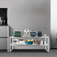 thumbnail image 1 of Stainless Steel Commercial Kitchen Prep Table with Double Overshelf- 12 x 59Inch, 1 of 15