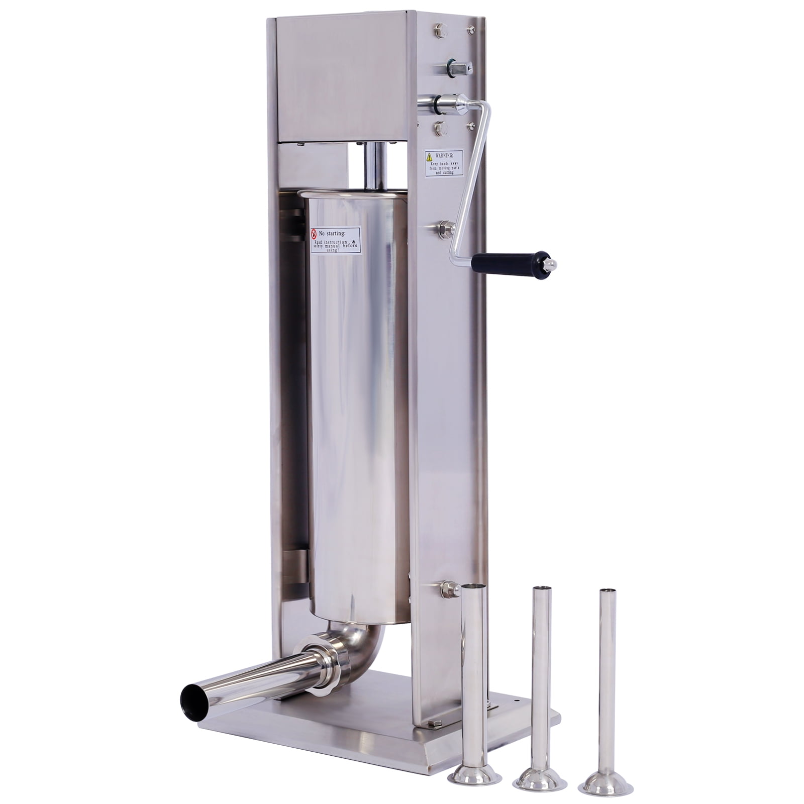 Commercial 32 lbs. / 15 L Stainless Steel Dual Speed Vertical Sausage Stuffer  Meat Filler with 4-Stuffing Tubes RichMSausageS01 - The Home Depot