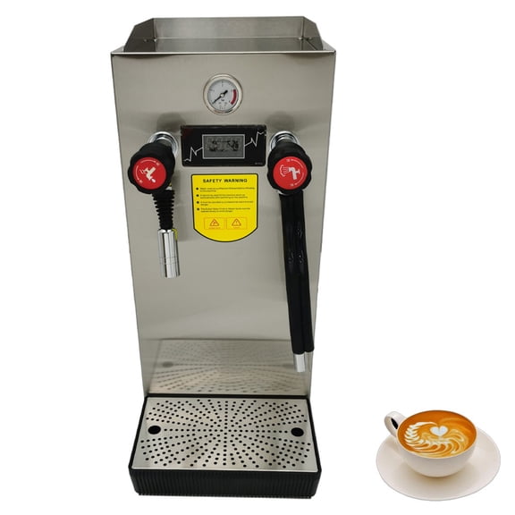 Stainless Steel Commercial Steam Water Boiler Milk Frother Electric Frothing Machine 220V 2.2KW