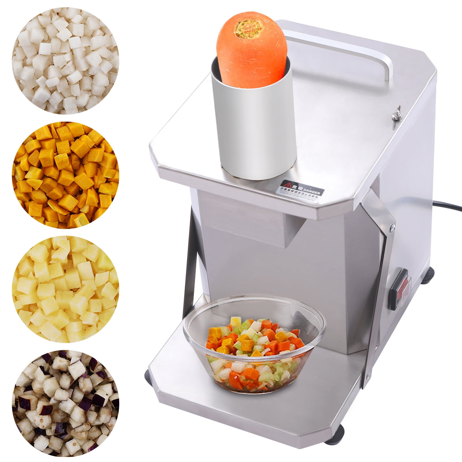 Stainless Steel Commercial Vegetable Dicer Electric Automatic Fruit