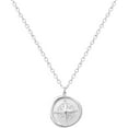 thumbnail image 1 of Stainless Steel Compass Style Charm Wedding Promise Statement Collar Necklace, 1 of 2