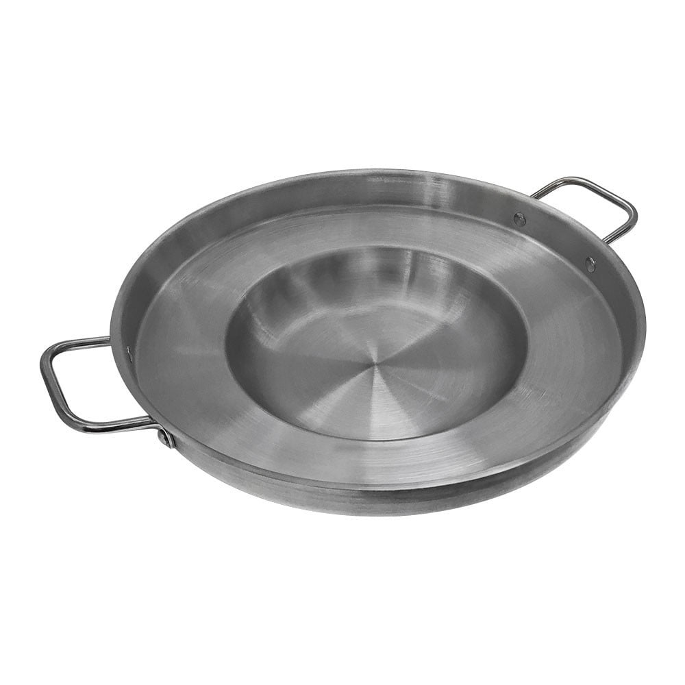 16" Stainless Steel Concave Outdoor Frying Pan