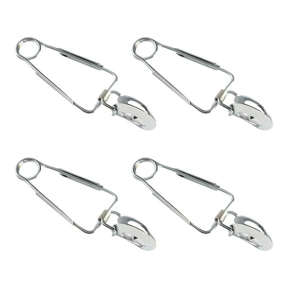 Stainless Steel Conch Clip Escargot Fork Metal Seafood Tongs Breadcakes Oyster 4 Pcs